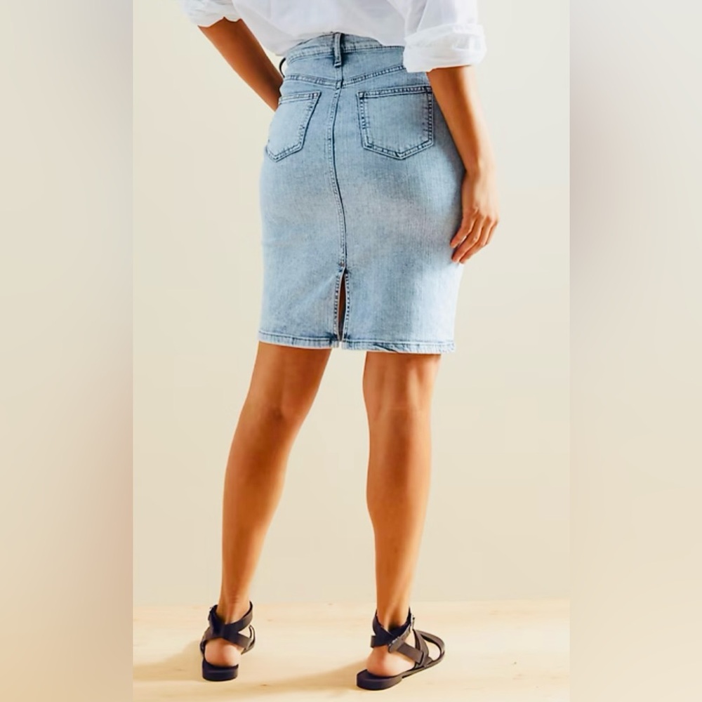 Banana Republic Acid Wash Denim Pencil Skirt size 20